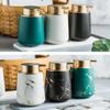 Easy To Press Lotion Soap Bottle Ceramic Gel Hand Sanitizer Bottle Soap Pump Dispensers  Kitchen