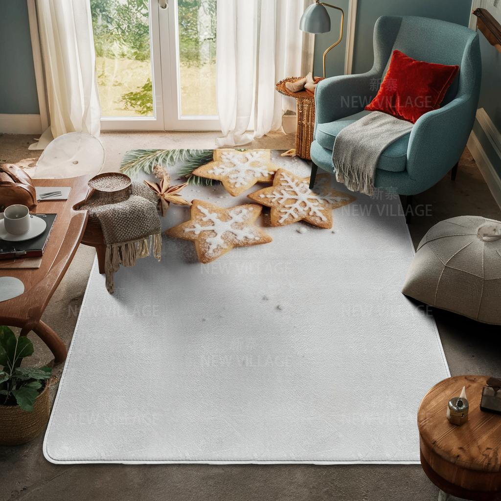 House entrance carpet Home door mat Living Room Bath Foot bathroom non-slip water absorption rugs bath Merry Christmas winter