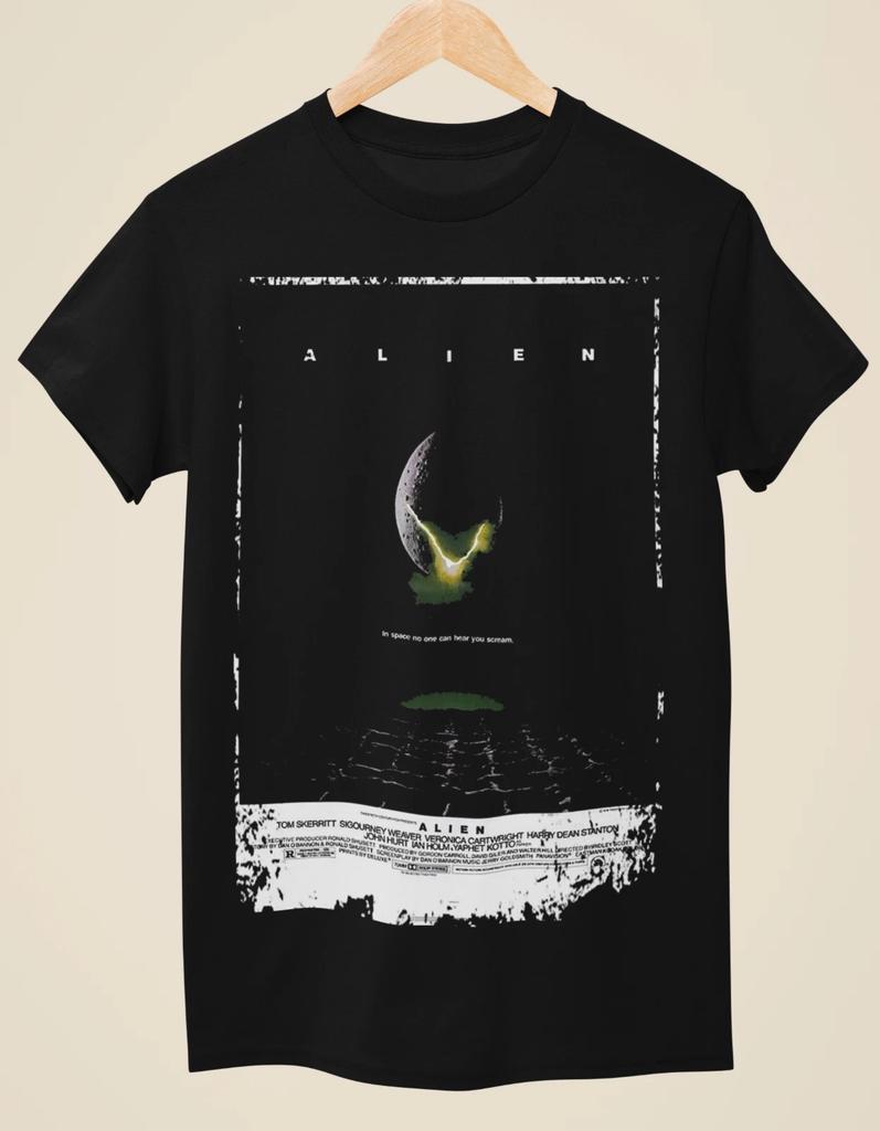 Alien - Movie Poster Inspired Unisex Black T-shirt