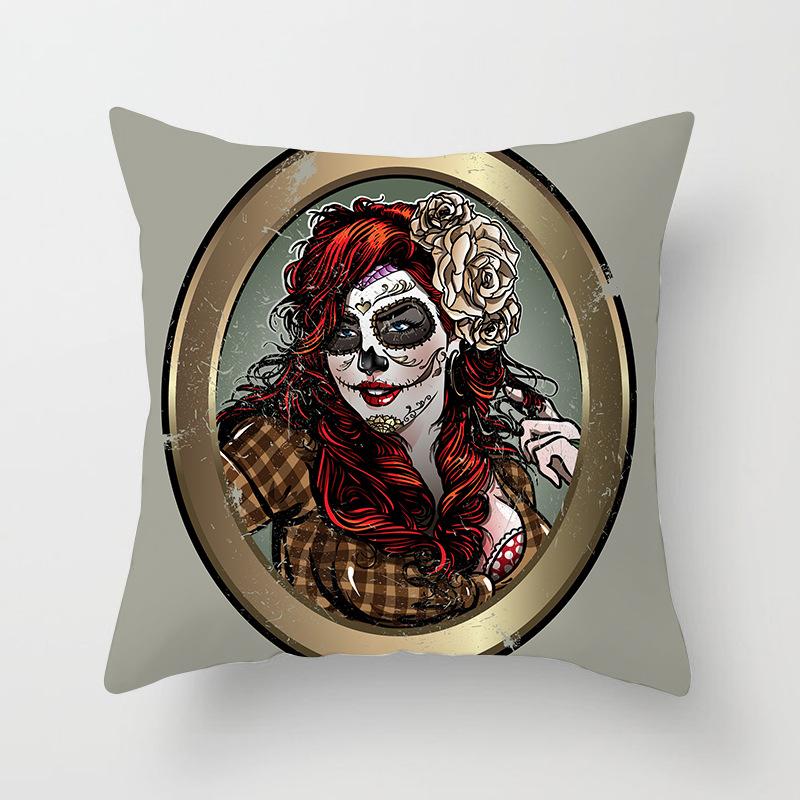 Japanese Ninja Character Digital Single-sided Printing Sofa Pillow Cushion Cover Home