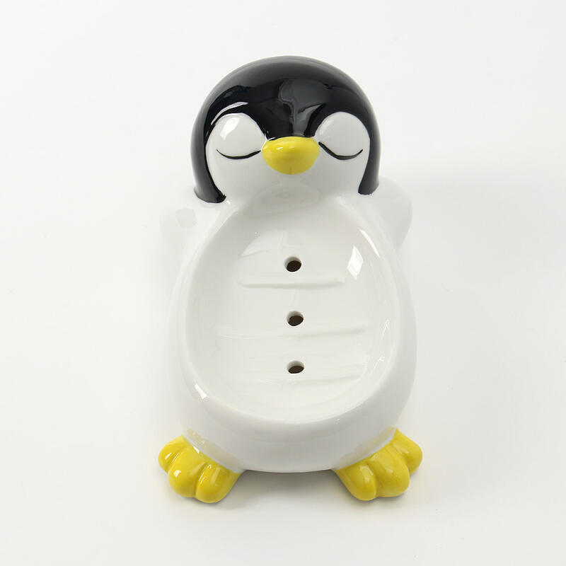 Draining Reclining Penguin Soap Dish