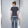 UNIFREE College Style Faux Two-Piece T-Shirt