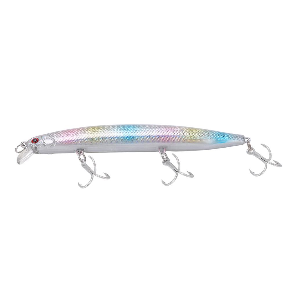 Anti Corrosion Minnow Lure 3D Eyes Fishing Hard Bait Fishing Tackles with 3 Sharp BarbsNo. 3