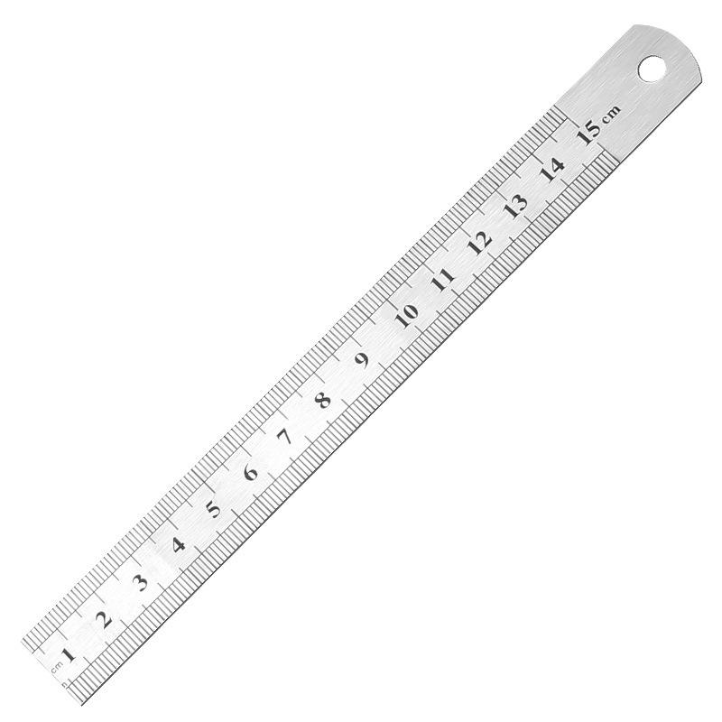 Thickened Steel Ruler Set: 15cm, 30cm, 2m Drawing Rulers