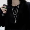 Three-Layer Metal Bear Star Clavicle Chain Women Birthday Party Jewelry Gift