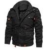 Military Jacket Men Multi -Pocket Winter Warm Hooded Jackets