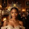 Silver Sun Goddess Crown Star Tiara Headpiece Hair Accessories Halo Crown  Stage Performance