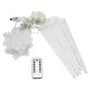 Cross-Border Icicle & Snowflake Christmas String Lights: Outdoor Decoration with Leather Wire Curtain Lights