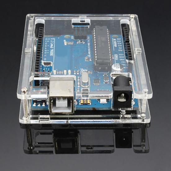 Transparent Acrylic Case Cover Shell Enclosure Computer Box for Arduino UNO R3
