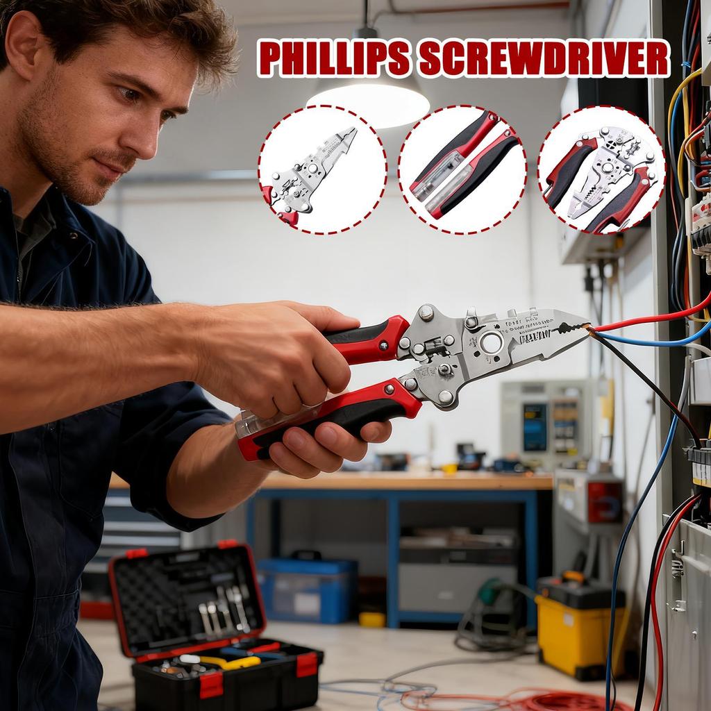 Wire Stripping Tool Cable Cutter With Current Measurement Function Multifunctional Wire Stripper For Electrician Maintenance