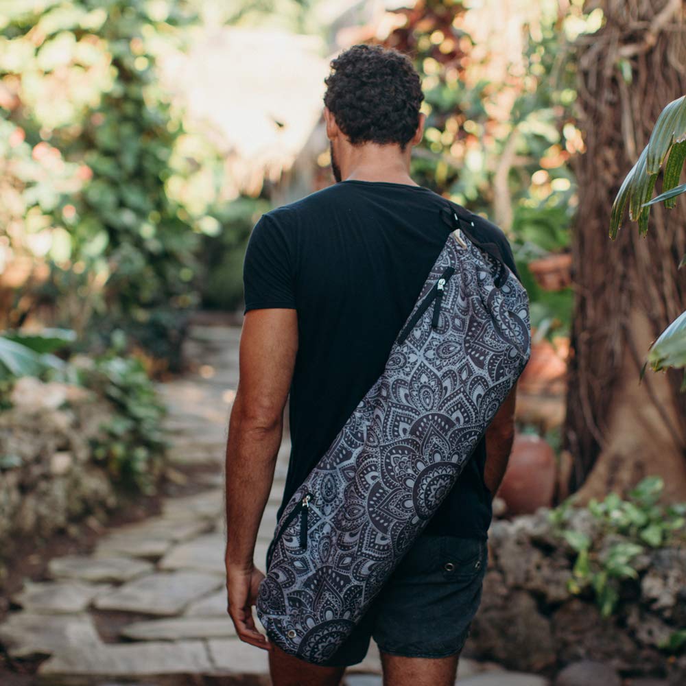 Jóga Design Lab Jóga Mat Bag Jóga Mat Pouzdro s kapsou Tréninková posilovna Fitness Pilates Taška (Dřevěné uhlí)