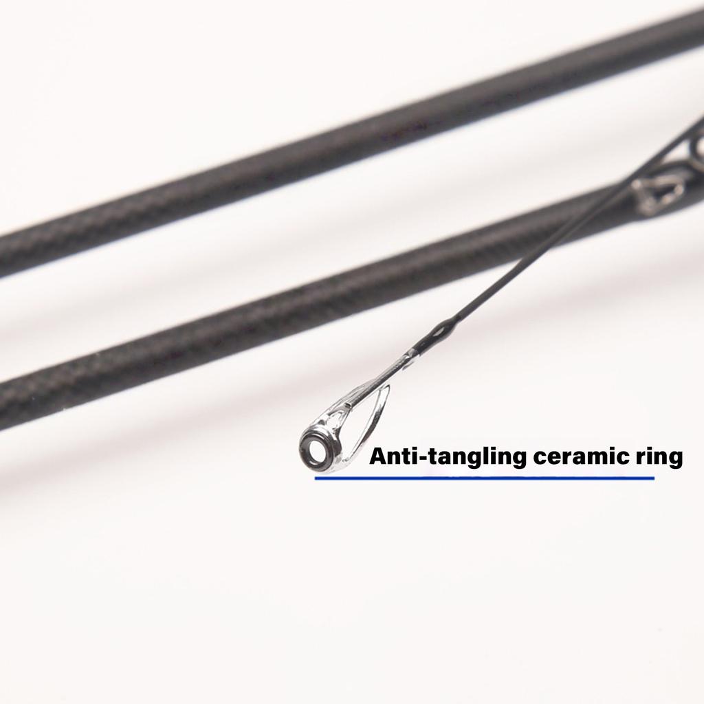 Ultralight Carbon Fiber Fishing Rod for Streams Creek Angling Portable Fishing Rod with Ergonomic Grip Beginner