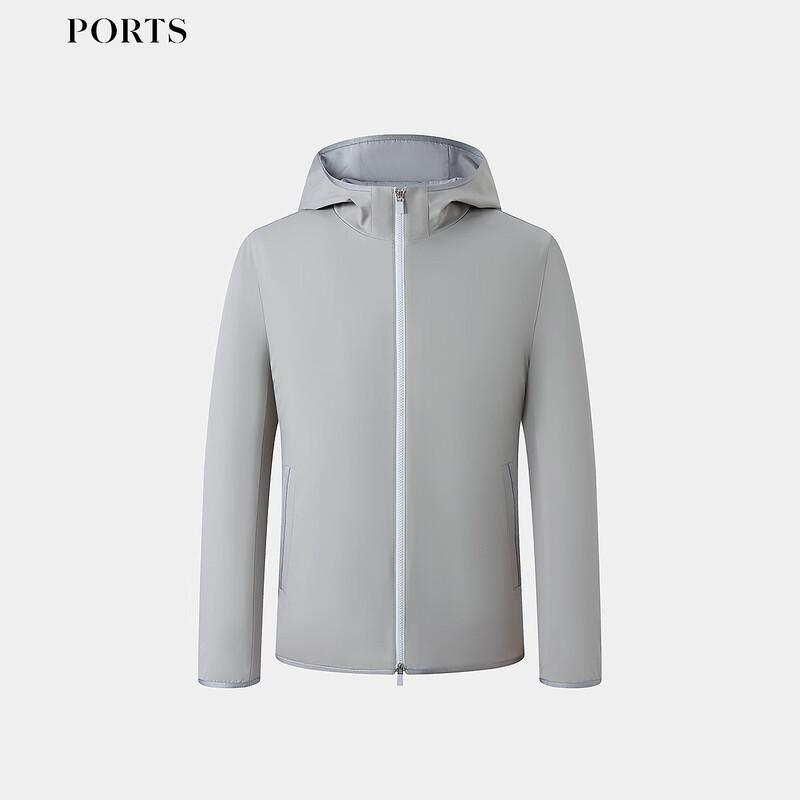 PORTS Men's Two-Way Stretch Hooded Quilted Jacket