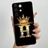 For Realme 15X C85 5G Crown Initial Letter Couple Phone Case Realme15X RMX5250 RMX5253 Soft Silicone TPU Lens Protective Casing