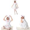 White Bunny Animal Cosplay Costumes Dress Halloween Party Performance Stage