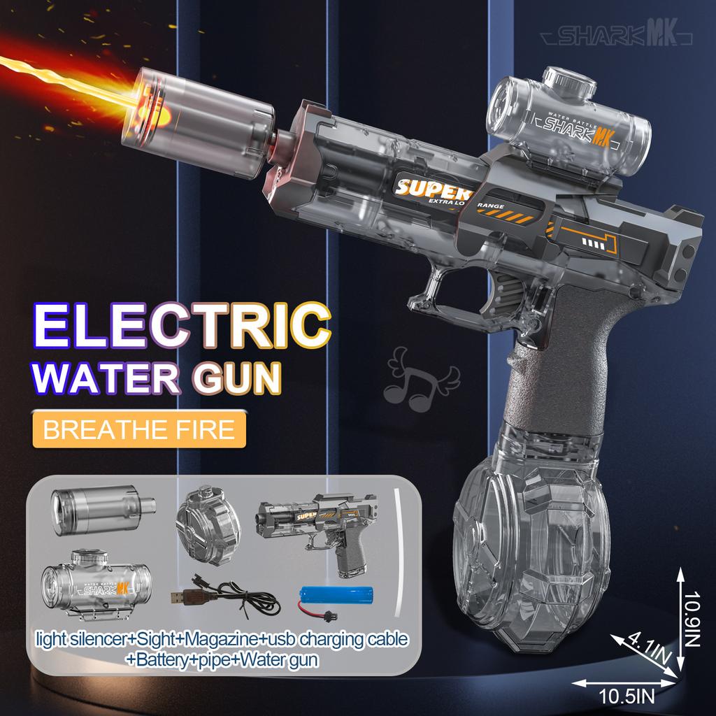 Summer New Ice Mouse Electric Water Gun Pistol Shooting Toy Full Automatic Shoot  Outdoor Toy For Children Boys Girl Adults Gift