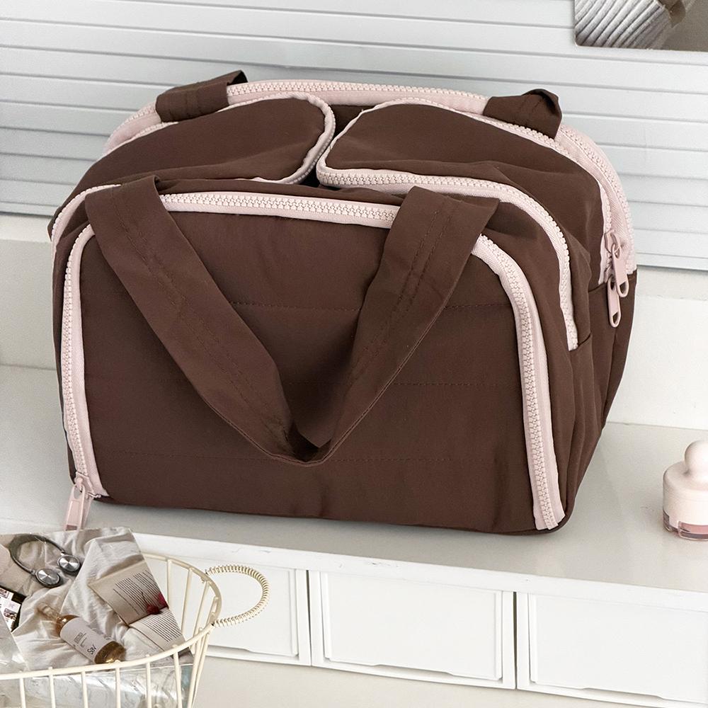 

Airfriend Men s bag Child s toiletry bag Aesthetic makeup professional Children s toilet bag Makeup complete Women s bags коричневий