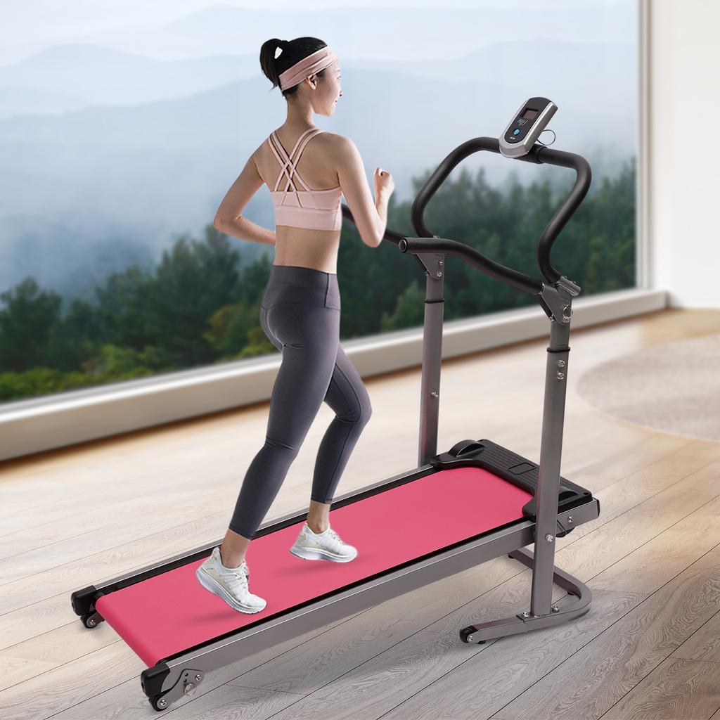 Folding Treadmill with Incline for Home with LED Monitor, Running Jogging Walking Exercise Machine Space Saving for Home Gym