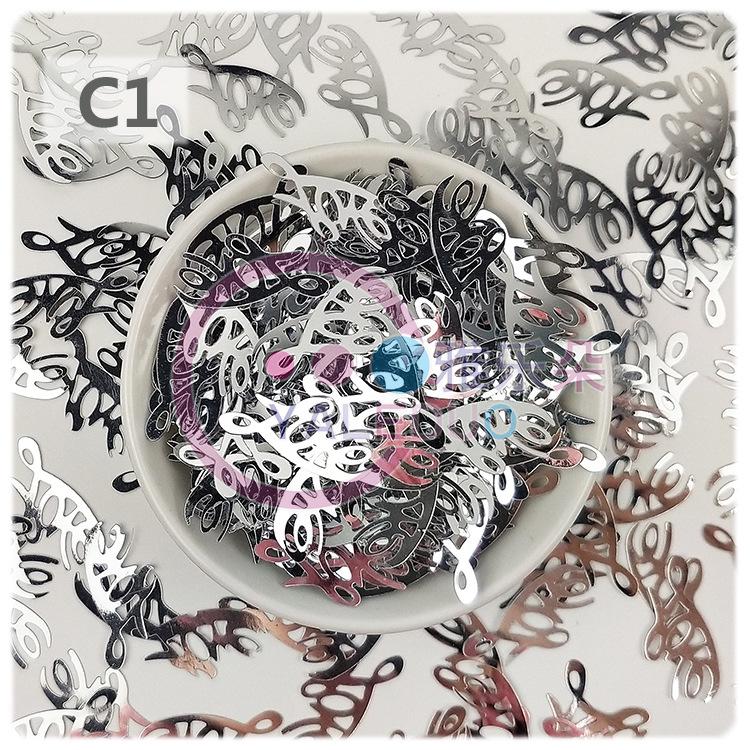 

28x13mm Valentine s Day English Love Sequins - DIY Decoration Accessories 500g/package