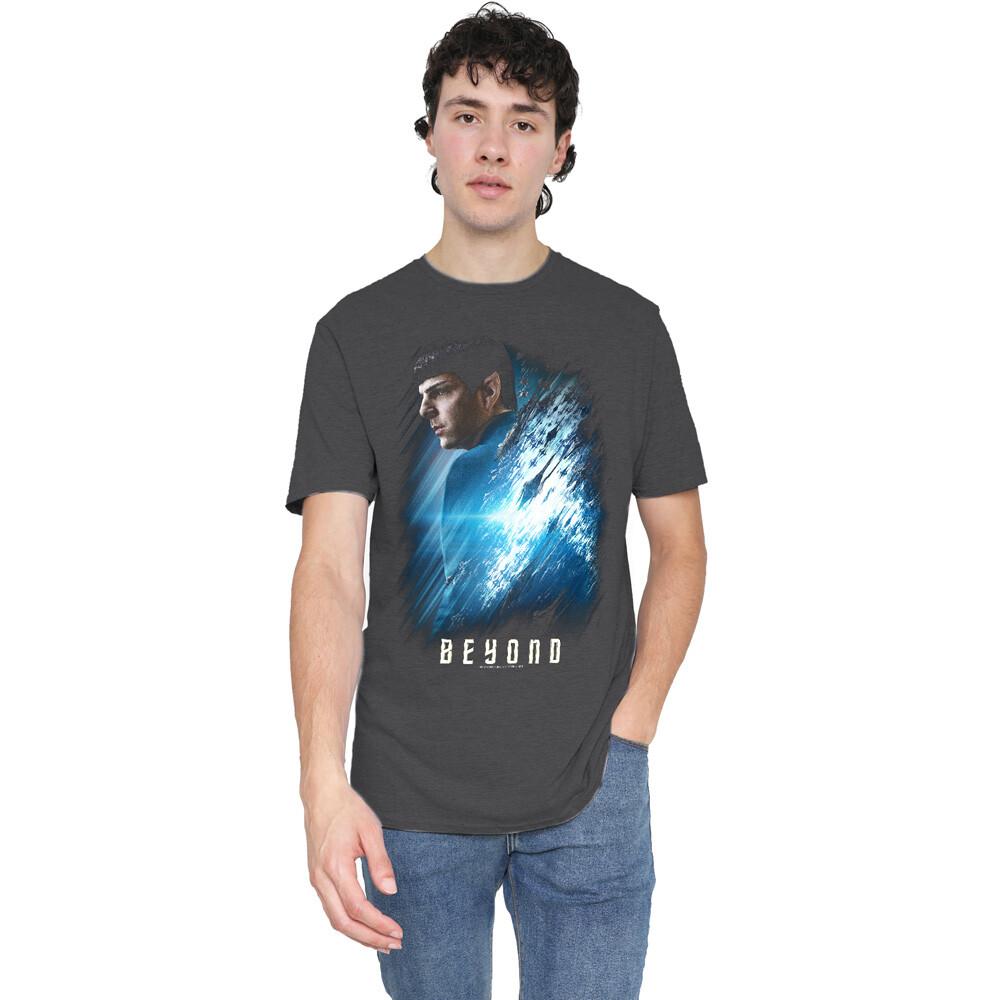 Star Trek Beyond Spock Poster T-Shirt S-3XL Charcoal XXXL