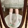 Cotton Lolita Socks With Sweet Side Bow For Girls Spring Summer Fashion