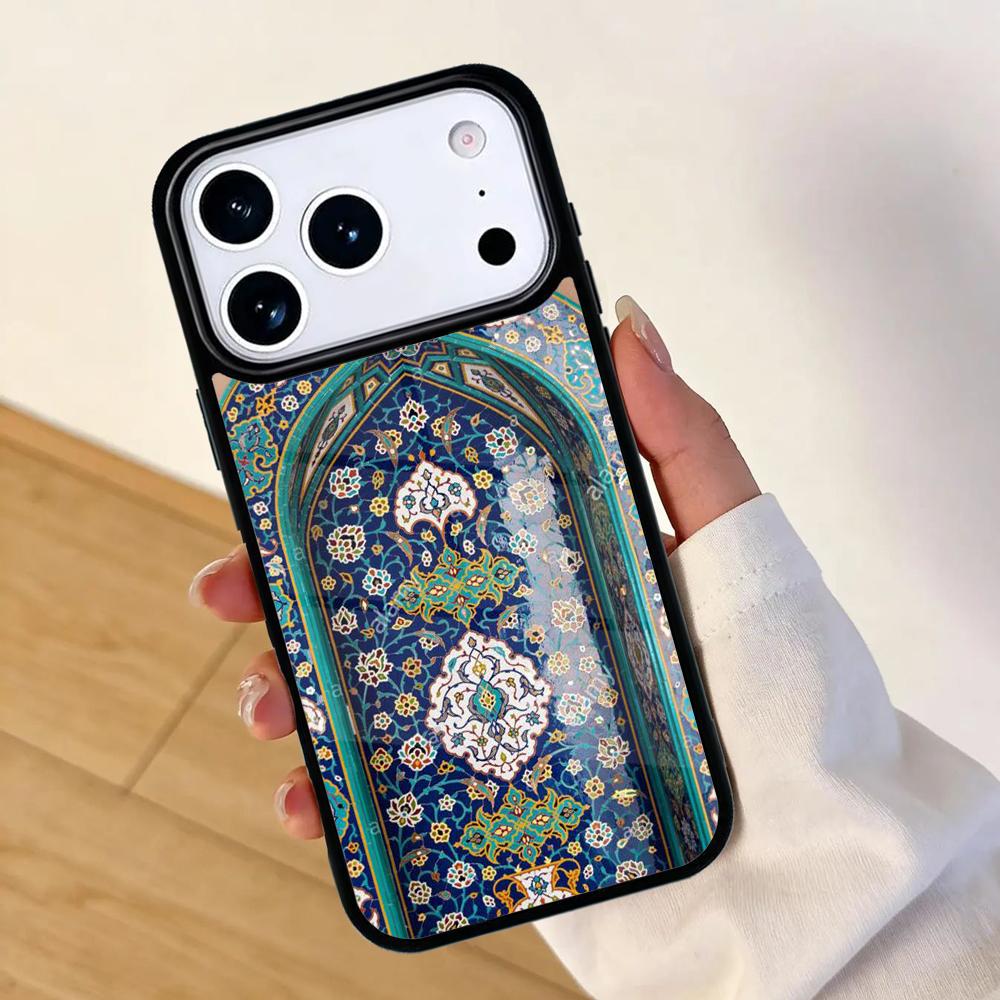 Arabic Muslim Mosque Building Mobile Phone Case for IPhone 17 AIR 16pro Max 15 14 13 12 11 Bumper Cover