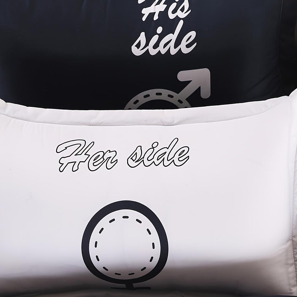 Пара черно-белых мужских и женских символов с принтом на все сезоны — фото 3