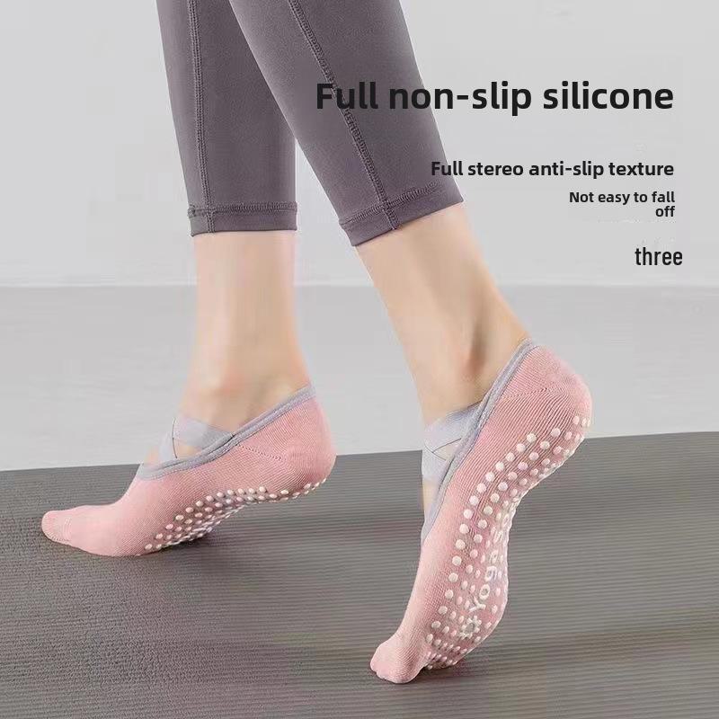 Women's Non-Slip Silicone Yoga & Pilates Summer Socks - Pure Cotton Sports & Dance Floor Socks