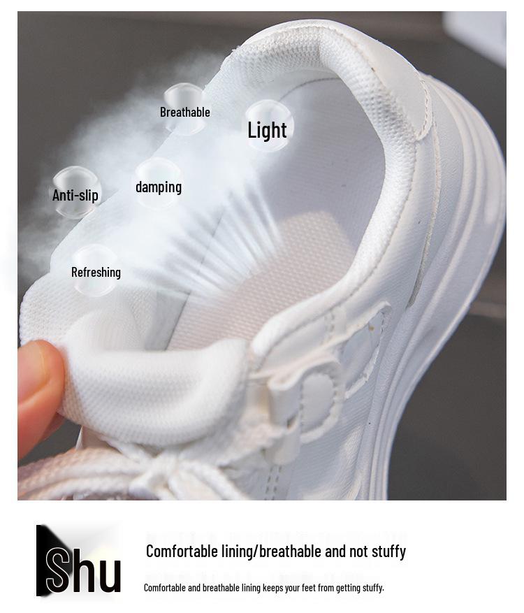 Kinder-Schwarz-Weiß-Boardingschuhe – Frühjahr/Herbst 2026, Leichte Freizeit-Sneaker für schulpflichtige Kinder.