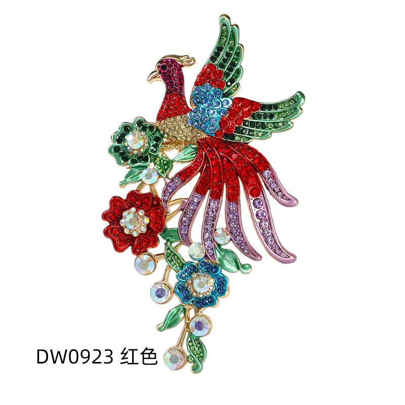 

Guofeng Heavy Industry Полный Бриллиант Большая Брошь Феникс Материал Защита Окружающей Среды Ретро Животное Брошь Булавка Женское Пальто Куртка Украшение