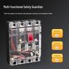 Transparent 4P Residual Current Circuit Breaker DZ20L-630T/4300, 630A, Three-Phase Electric, Four-Wire.