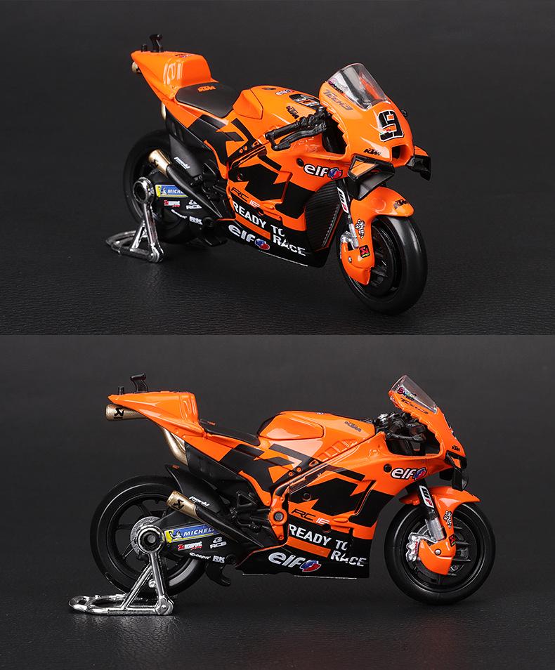 1:18 Scale 2021 Season Ducati, Honda, Yamaha Alloy Motorcycle Model Toy