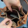 Neue erste Schicht Rindsleder Eimer Tasche Gemüsekorb Tasche Pendler und Freizeit Schulter Umhängetasche Damen Tasche