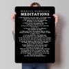 Marcus Aurelius Meditations Quotes Metal Poster Metal Signs Wall Art Things for Room Design Custom Tin Sign for Home Decoration