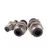 Black PM8 Panel Mount Pneumatic Quick Connector for Air Hose - PM-4/6/10/12