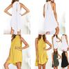 Chic Womens Holiday Irregular Ladies Summer Beach Sleeveless Party Dress For Effortless Style And Comfort