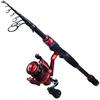 Telescopic Spinning Fishing Rod and Reel Combos Carbon Fiber 1.8m-2.4m with  Fishing Reel Set