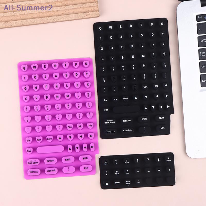 {Summer2} 70/21pcs Raised Adhesive Keyboard Stickers For Long Nail Art Keyboard Bubbles Self-for Long Nails Silicone Typing
