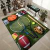 Verschiedene Sportgeräte Display Druck Teppich Teppich für Wohnzimmer Schlafzimmer Sofa Fußmatte Heimdekoration Rutschfeste Bodenmatte