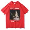 Funny Yas Queen Slayyyy Rat Graphic Tshirt Men Women Fun Joke Humor Meme Print T Shirts Summer Male Fashion Casual Tshirt Tops