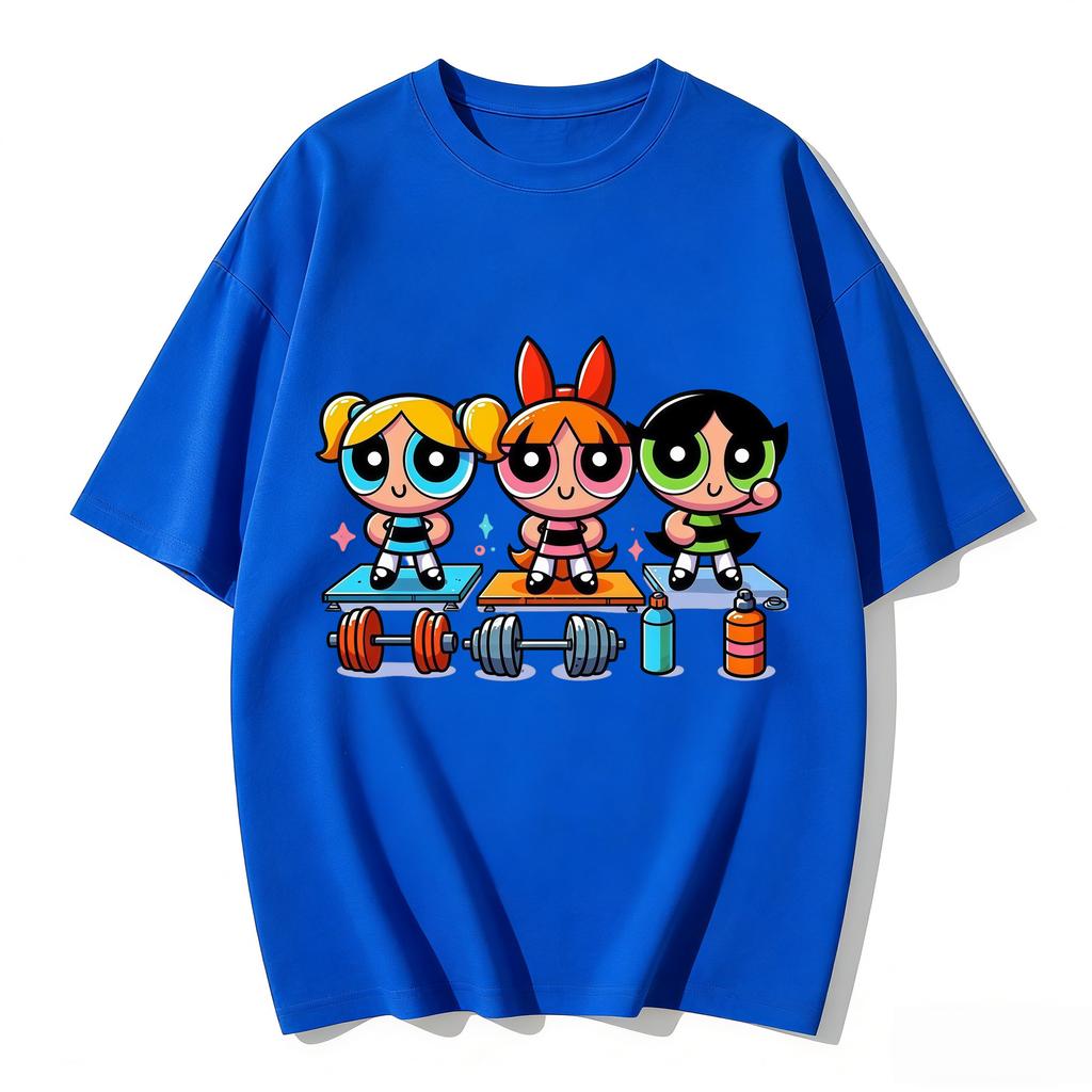 2026 Super Kraftvolle Mädchenbluse Training Streetwear T-Shirts Damen-T-Shirt Klassisches Fitnessstudio Fitness Familien-Passende Outfits Sommer Oberteile