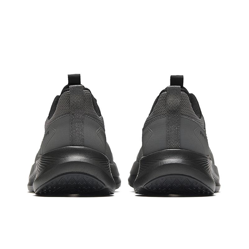 ANTA Men Lightweight Cushioning Running Shoes Grey Black 112617713-7
