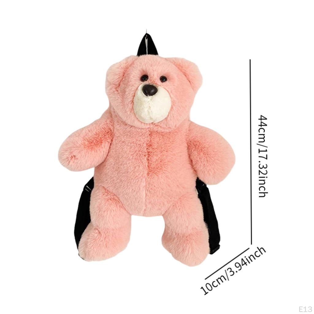 Plecak Pluszowy Miś Regulowany Pasek Na Ramię Plecak Dzienny Dla Dzieci Nastolatki Kobiety Chłopcy