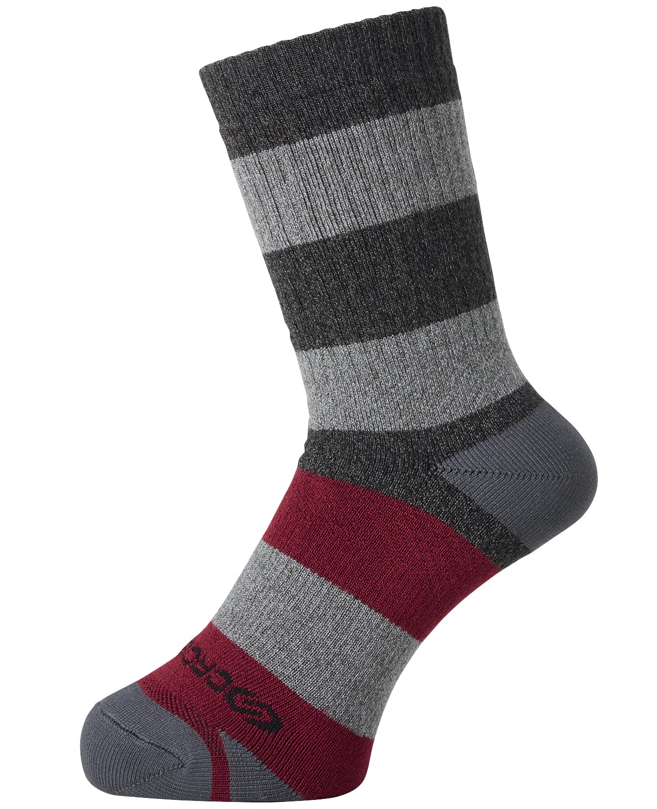 

Okamoto CROSSPRO Trekking Wool with Special Grip and Slip for Outdoor Hiking and Sizes cm Charcoal x 1 Pair Socks, Material, Cushioning, Reduction,