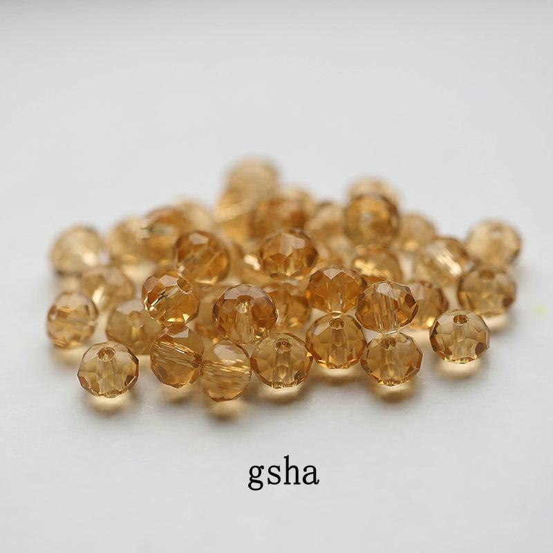 Big Sale 6-8mm Crystal Round Beads Colorful Charms Glass Loose Beads for Jewelry Making Necklace Bracelet Accessories
