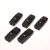 1/5Pcs Classic Black Inline On/Off Table Lamp Switches Home Light Boat Shape Switch Wires Cable Switches Electrical Accessories