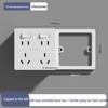 86 Type Multi-functional Five-Hole Wall Socket Converter with Switch and Power Strip