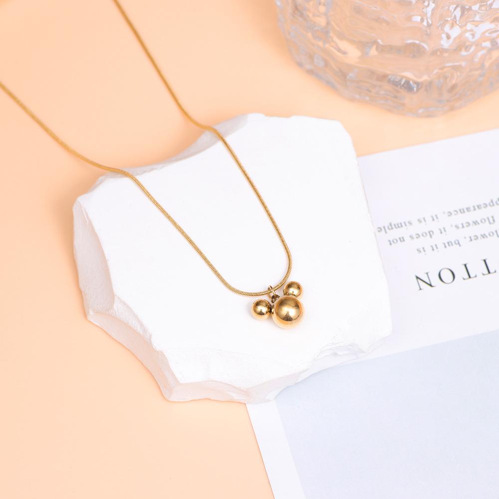 Новое колье японский и корейский нишевый дизайн универсальная изысканная цепочка на ключицы титановая сталь незатухающий кулон ожерелье