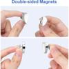 12PCS Heart-shaped Magnetic Curtain Tiebacks, Heavy-duty Zinc Alloy Curtain Clips with Detachable Buckles, Magnetic Curtain Holders.