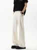 American black drape trousers men's high street new trendy brand straight versatile micro-pull casual long pants